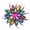 Multi Color(as The Picture Shiow), variant on Opvise Wedding Bridal Large Flower Shiny Rhinestone Lady Scarf Brooch Pin Jewelry Decor
