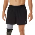 thumbnail image 1 of Short Running Asics Road 2-n-1 5in Negro Hombre 2011c388.002, 1 of 7