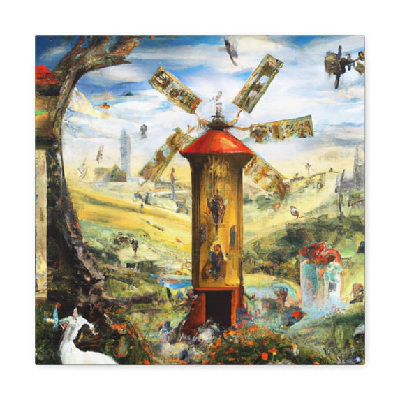 Windmill in the Valley - Canvas