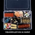 thumbnail image 4 of y Bead Organizer Box, 1 Pack 12 Grids Plastic Storage Box with 18 Removable Grids Compartments, Small Plastic Jewelry Organizer Box for Beads Jewelry Earring Cosmetics Craft Tackle, 4 of 5