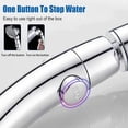 thumbnail image 1 of Japanese Style Shower Sprinkle One Touch Water Stop Shower Head with Switch Hand Bath Lotus Pompom Head Boost, 1 of 4