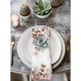 thumbnail image 2 of Eucalyptus Leaves Cloth Napkins Set of 4 Reusable Dinner Napkins, Grey Pink Summer Botanical Cocktail Napkin Washable Table Napkins for Wedding/Holiday Party/Baby Shower 20"x20", 2 of 7