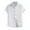 White, variant on JLFKNG Mens T-Shirts Short Sleeve Shirt Tops With Pockets Simple Solid Color Breathable Loose Fit Buttons Up Shirts For Men Suitable For Vacation