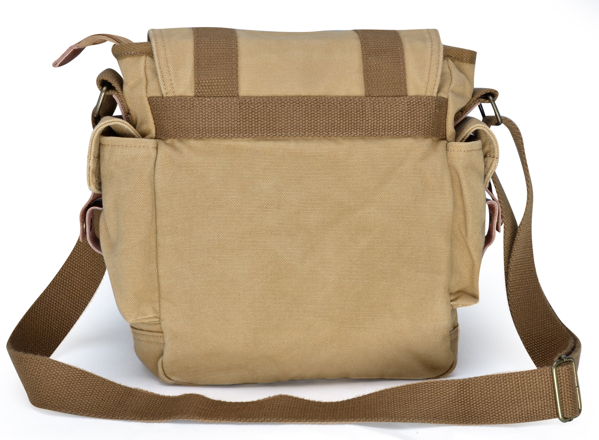 Gootium Vintage Canvas Messenger Bag Small Shoulder Bag Crossbody Satchel, Army Green