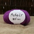 thumbnail image 2 of FURNIX 1Pc Soft Mohair Wool Yarn,50G Purple Fluffy Winter Warmth Yarn– Creates Cozy,Airy Accessories For Cold Days,Easy-To-Use Mohair Yarn,Wool Knitting Yarn,Beautiful Crochet Craft Yarn,Yarn Mohair, 2 of 2