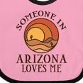 thumbnail image 4 of Inktastic Someone in Arizona Loves Me Boys or Girls Baby Bib, 4 of 4