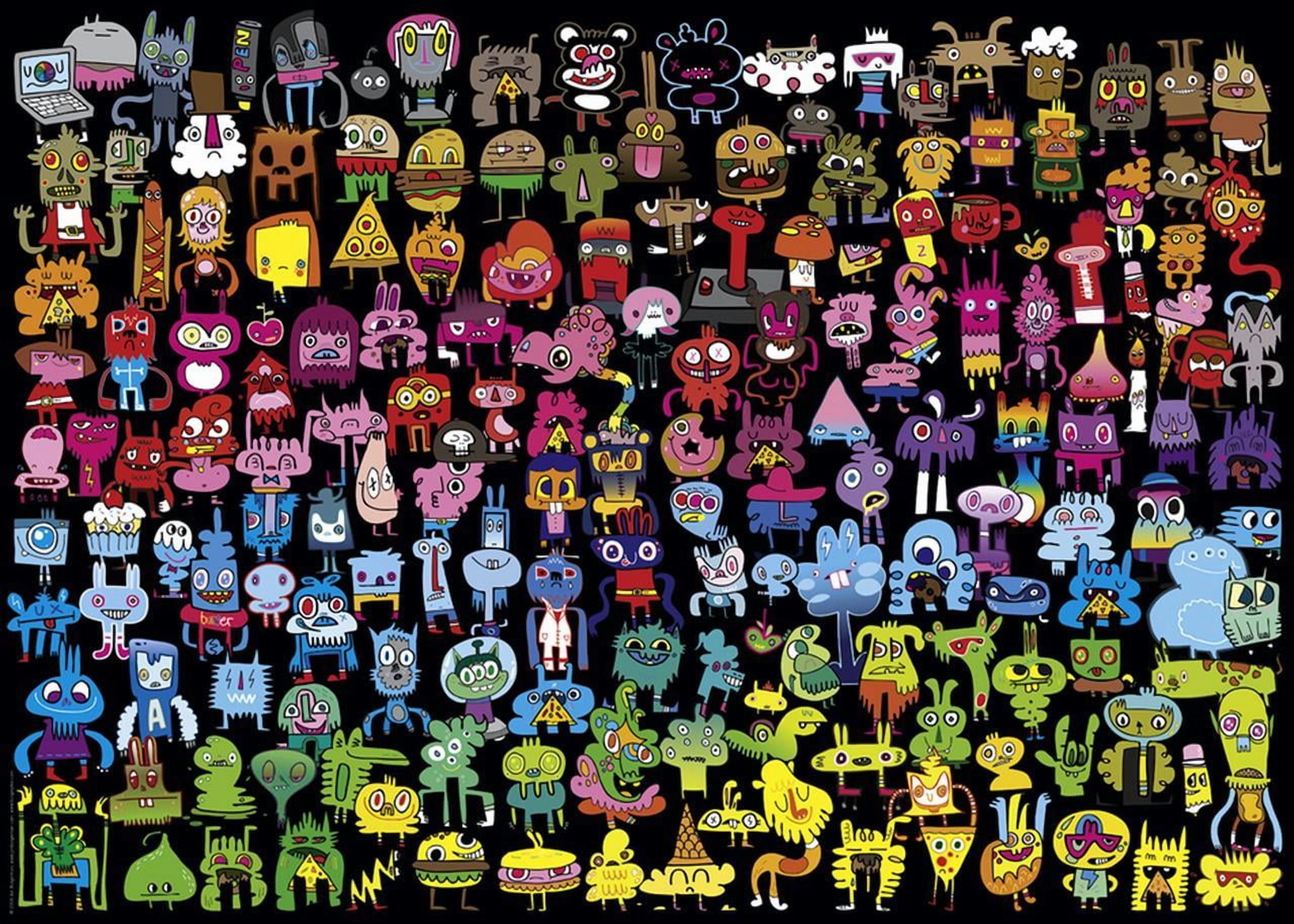 Heye Doodle Rainbow By Artist Jon Burgerman 1000 Piece Graphics & Cartoons Jigsaw Puzzle