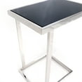 thumbnail image 4 of Pasargad Home Luxe Glass & Steel End Table, 4 of 5