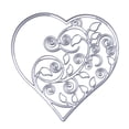 thumbnail image 1 of Plantilla Troqueles Corte Metal Corazón Hueco para Tarjeta Papel Álbum Recortes DIY, 1 of 6