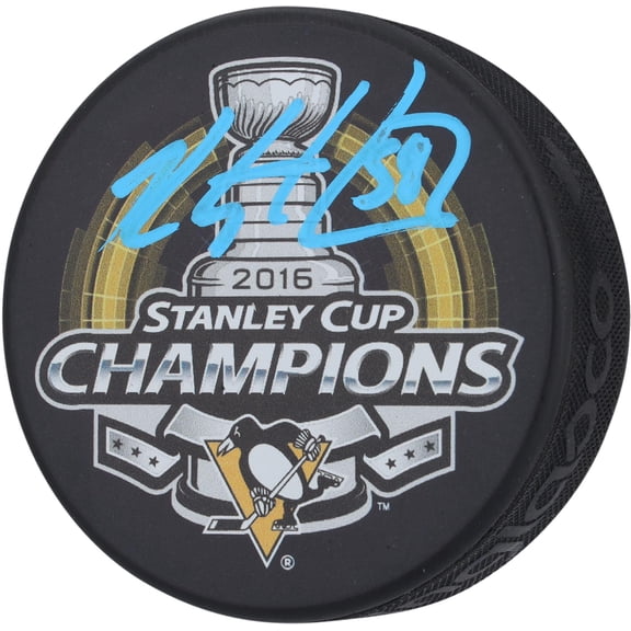 Kris Letang Pittsburgh Penguins Autographed 2016 Stanley Cup Champs Hockey Puck - Fanatics Authentic Certified