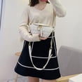 thumbnail image 2 of Bolso de pecho de Fanny de cuero PU para mujer, Bolso de cintura a la moda, Bolso de hombro tipo bandolera, 2 of 9