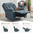 thumbnail image 3 of BeesClover Manual Recliner Chair with Massage & Heat – 8-Point Vibration, Lumbar Heating – Swivel Glider Rocking Recliner, Easy Assembly, Living Room Chair, 3 of 6