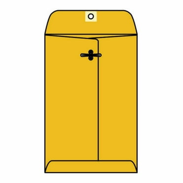 #90 Open End Statesman Clasp Catalog Envelopes, 9" x 12", 28# Recycled Tan / Brown Kraft, Metal Clasp (Box of 100)