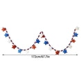 thumbnail image 3 of Patriotic Bead Garland With Ball And Star Ornaments 4th Of July Decoration, 3 of 7