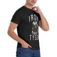 thumbnail image 5 of Mike Tshirt Ty-Son Men's T-Shirt Short Sleeve Crewneck Shirts Pure Cotton Casual Tees Novelty Shirts Black, 5 of 7