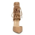 thumbnail image 4 of New Women Breckelles Isabel-16 Leatherette Pointy Toe Gadiator Lace Up Pump, 4 of 6
