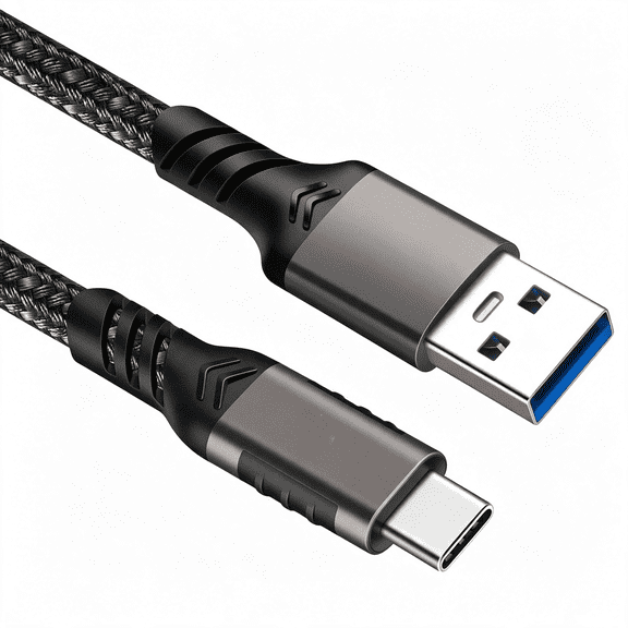 OQRKI Usb C Cable ,Usb-A to Usb-C Cable 10Gbps,Usb 3.2 Cord,1 Pack|60W Fast Charging Cable,10 Gbps Data Transfer,Android Auto Usb Cord for S25/S24,Iphone 17/16,Braided