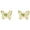 E, variant on Butterfly Shape Crystal Alloy Golden Stud Earrings for Women Valentine's Day Gift
