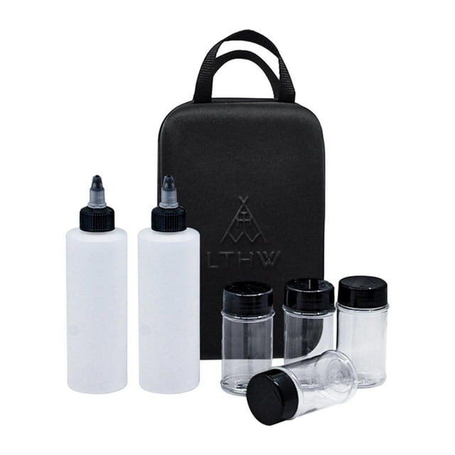 Botella portátil para condimentos de camping, bolsa de almacenamiento, dispensador de aceite, para barbacoa, hogar y Estilo A