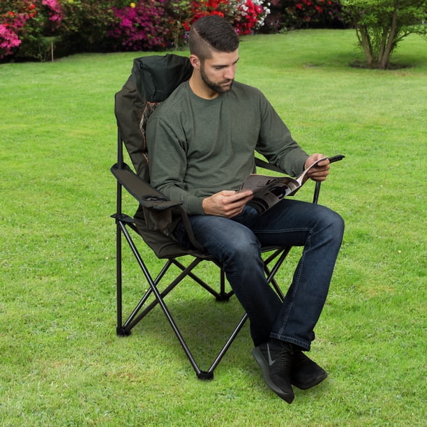 送料込み BOWERY CHAIR REAL TREE Realtree Quad Camp Chair with Insulated Cupholder, Camo - Walmart