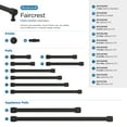 thumbnail image 7 of Amerock Faircrest 3-3/4 inch (96mm) Center-to-Center Matte Black Cabinet Pull, 7 of 7