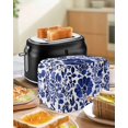 thumbnail image 5 of Fsddascl Blue Spring Floral Toaster Cover 2 Slice, Small Kitchen Appliance Covers, Summer Botanical Flowers Farmhouse Toaster Oven Cover with Loop, Bread Machine Cover Polyester Dust Cover, 5 of 5