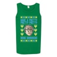 thumbnail image 2 of Wild Bobby, Have a Pretty Pretty Pretty Good Hanukkah Curb Larry, Hanukkah, Men Graphic Tank Top, Kelly, X-Large, 2 of 4