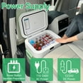 thumbnail image 3 of MEGIU Car Fridge 23 QT(22L),12 Volt Fridge,Car Freezer with DC&AC for Camping Truck Boat & Home Use -0.4℉ ~ 59℉, 3 of 8