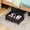 Black, variant on Wood Under Bed Storage Containers Underbed Organizer with Wheels Sturdy Wood Rolling Under Bed Shoe Storage Organizer 2 Packs (Nature, Large)
