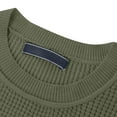 thumbnail image 5 of HOMADLES Men's Long Sleeve Henley Shirts for Men Lightweight Button Crew Neck Stretch Plaid Style, Tee Shirts Army Green M, 5 of 8