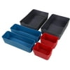 Flexible Plastic Drawer Organizer Set, Pack Of 6, Multi-Color (1)