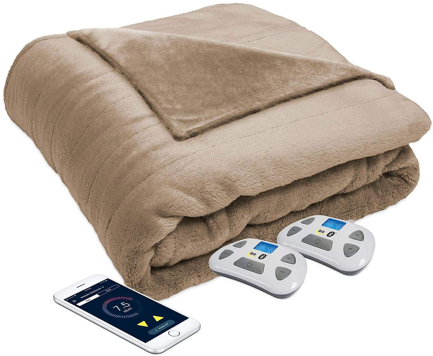 Serta Heated Blanket in Taupe Queen