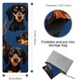 thumbnail image 4 of Dachshund Gym Towel with Storage Bag, 72.8"x26.8", Suitable for Yoga, Pilates, Fitness, Hot Yoga Towel, Yoga Mat Towel, Yoga Towels, 4 of 6