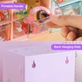 thumbnail image 3 of Multi compartment storage box Multifunctional plastic desktop storage box Mini art storage Jewelry Home office visible drawer - purple, 3 of 5