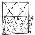 thumbnail image 1 of Wall Mounted Magazine File Rack Organizer, Hanging Document Rack, Metal Wire Wall Mounted Magazine Folder Holder Rack for Magazines Novels Recipes, 1 of 8