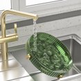 thumbnail image 3 of Kitchen Organized Gilded Rotating Storage Home Strong Capacity Double Space Two-Layer Storage Rotating Capacity (Transparent white) 5011 Double layer, 3 of 9