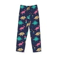 thumbnail image 4 of Goofa Cartoon Dinosaur Printed Soft Pajama Pants for Men, Wide Leg Comfy Casual Lounge Yoga Pants-X-Large, 4 of 9