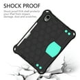 thumbnail image 2 of Kids Case for iPad mini 6th Gen 8.3" 2021, EVA Cover with Soft Portable Wristband Shockproof Heavy Duty Protection Durable Encasing,with Shoulder Strap for iPad mini 6th Generation - Black+Mint, 2 of 6