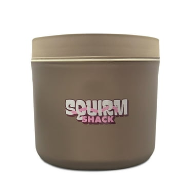 Squirm Shack - Insulated Fishing Bait Container, Stainless Steel, Live Bait Storage, Worm Holder, Nightcrawler Box, Bait Bucket, Compact and Durable, Keeps Bait Fresh and Alive - Large