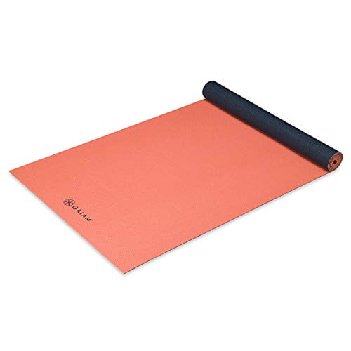 Gaiam Yoga Mat Classic Solid Color Reversible Non Slip Exercise