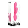 thumbnail image 3 of Evolved Love Is Back Bunny Kisses Rechargeable Silicone Rabbit Vibrator - Pink, 3 of 8