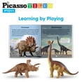 thumbnail image 3 of Alfombra de juego con forma de dinosaurio PicassoTiles PTD11 con 21 figuras de acción, 3 of 9
