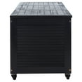thumbnail image 5 of Safavieh PAT Collection Outdoor Wheels 76 Gallons Wood Deck Box, Black, 5 of 15