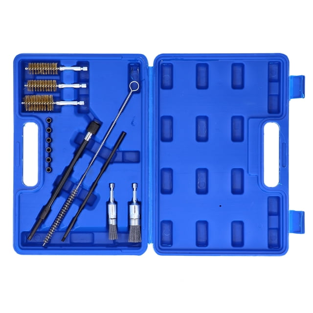 Fuel Nozzle Cleaning Tool Kit,14Pcs Fuel Nozzle Cleaning Fuel Nozzle Injector Shaft Plug Fuel Nozzle Wire Brushes Seamless Integration