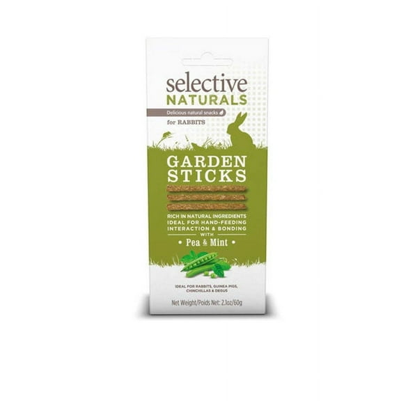 Selective Naturals Garden Sticks Pea & Mint For Rabbits 2.1-Ounce