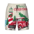 thumbnail image 4 of Lsque Mens Swim Trunks Merry Christmas 1 Pattern - Bathing Suit Compression Liner - Beach Swim Shorts Swimwear - (S-3XL) - Stretch Quick Dry -Large, 4 of 9