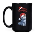 thumbnail image 2 of Merry Christmas British Shorthair Santa Hat Xmas Tree Winter Holiday Mug Cat Lover Kitten Owner Gifts Coffee Tea Cup - 01013, 2 of 4