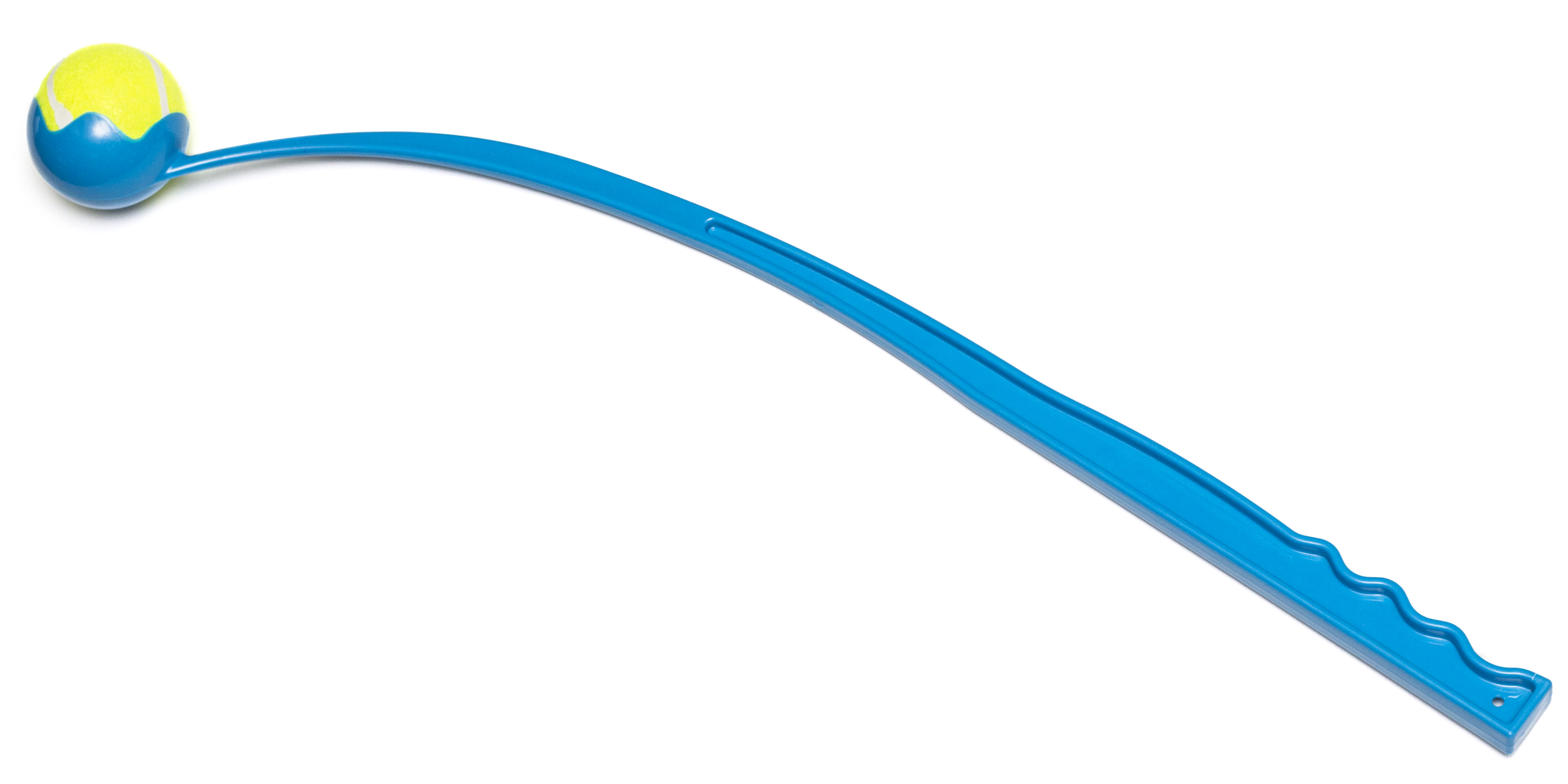 Paws & Pals Tennis Ball Launcher Stick for Small to Large Pets, Blue