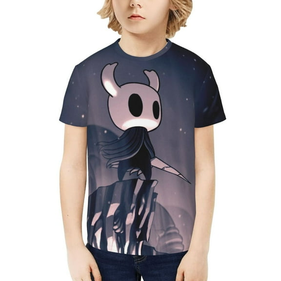 Hollow Game Kni-ght Silksong Youth T-shirt Short Sleeve Graphic Tops Breathable Shirt Tees