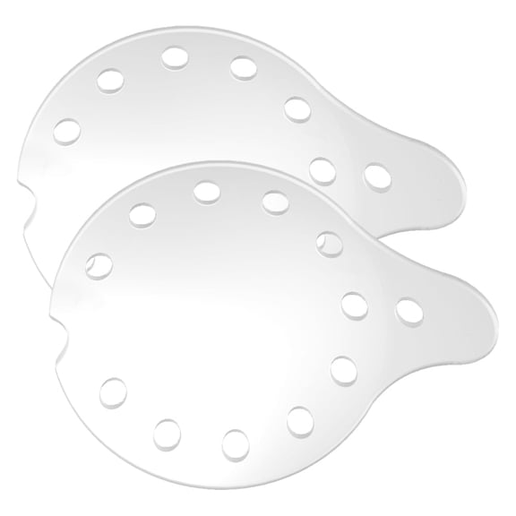 Optego Clear, Vented Polycarbonate Eye Shields, Universal Left or Right Eye, 2/Pk